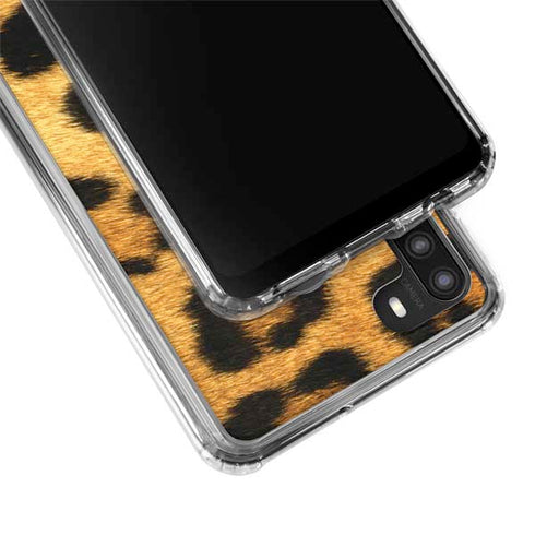 Leopard Animal Print Galaxy A21 Clear Case