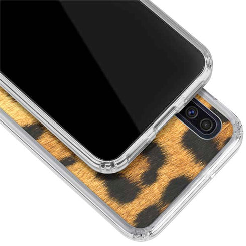 Leopard Animal Print Galaxy A50 Clear Case