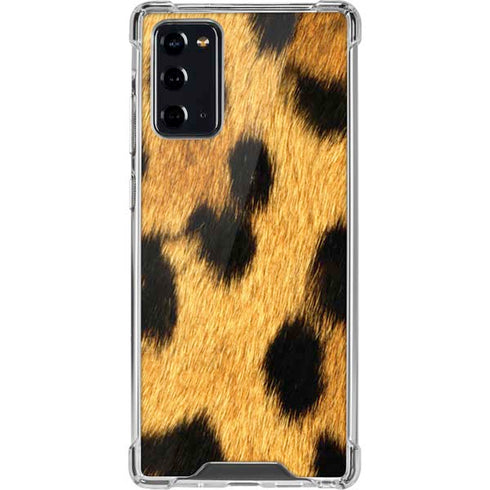 Leopard Animal Print Galaxy Note20 5G Clear Case
