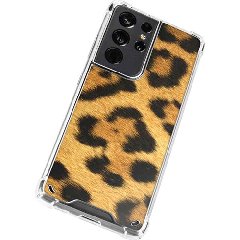 Leopard Animal Print Galaxy S21 Ultra 5G Clear Case