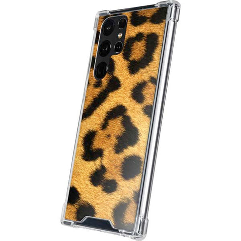 Leopard Animal Print Galaxy S22 Ultra Clear Case