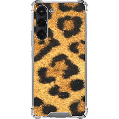 Leopard Animal Print Galaxy S23 Plus Clear Case