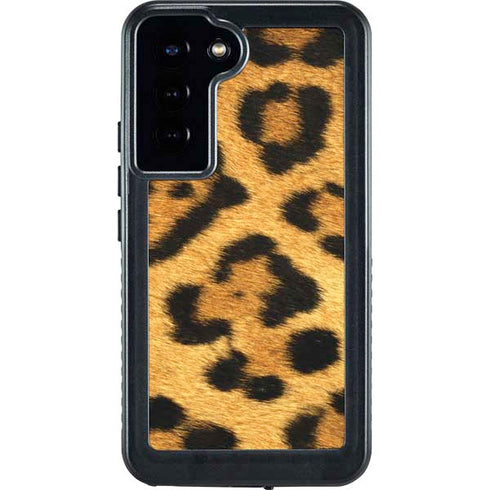 Leopard Animal Print Galaxy S23 Plus Waterproof Case