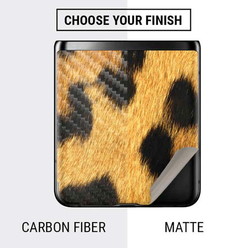 Leopard Animal Print Galaxy Z Flip Skin