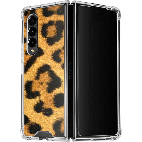 Leopard Animal Print Galaxy Z Fold4 5G Clear Case