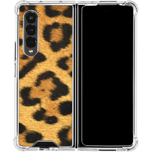 Leopard Animal Print Galaxy Z Fold4 5G Clear Case