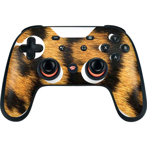 Leopard Animal Print Google Stadia Controller Skin