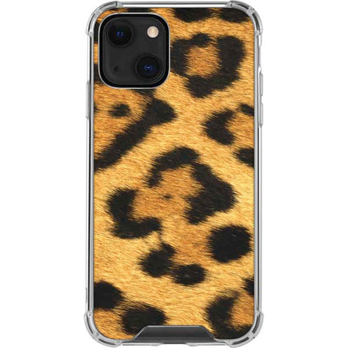 Leopard Animal Print iPhone 13 Mini Clear Case