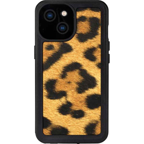 Leopard Animal Print iPhone 13 Mini Waterproof Case