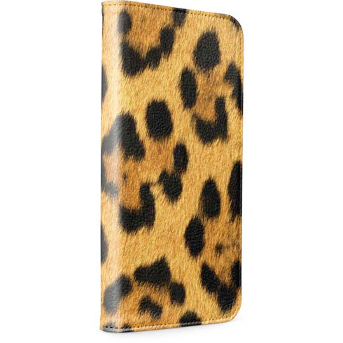 Leopard Animal Print iPhone 14 Plus Folio Case