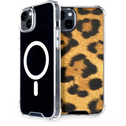 Leopard Animal Print iPhone 14 Plus MagSafe Case