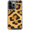 Leopard Animal Print iPhone 14 Pro Clear Case