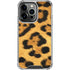 Leopard Animal Print iPhone 14 Pro Clear Case
