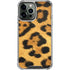 Leopard Animal Print iPhone 14 Pro Max Clear Case