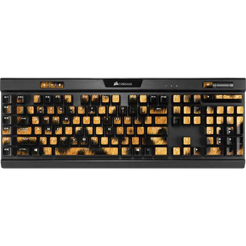 Leopard Animal Print K95 RGB PLATINUM Mechanical Gaming Keyboard Skin