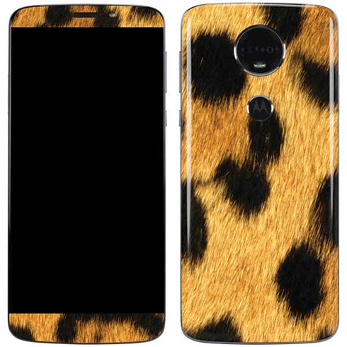 Leopard Animal Print Moto E5 Plus Skin