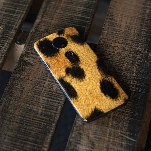 Leopard Animal Print Moto E5 Plus Skin