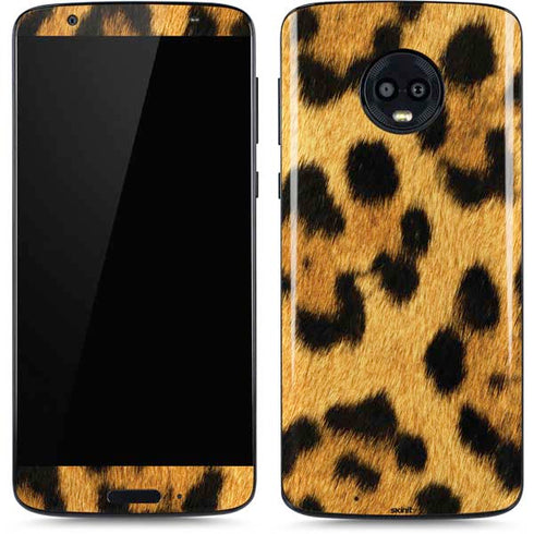 Leopard Animal Print Moto G6 Skin
