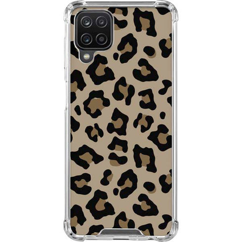 Leopard Print Galaxy A12 Clear Case