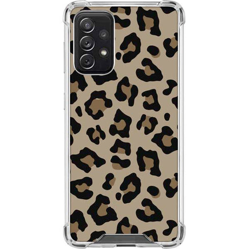 Leopard Print Galaxy A72 5G Clear Case
