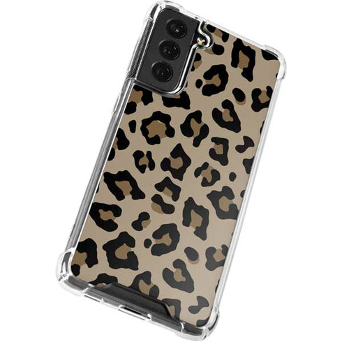Leopard Print Galaxy S21 FE Clear Case