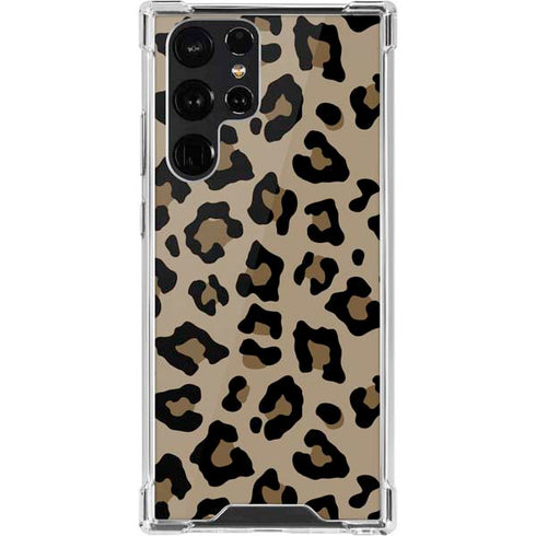 Leopard Print Galaxy S22 Ultra Clear Case