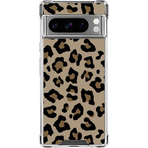 Leopard Print Google Pixel 8 Pro Clear Case