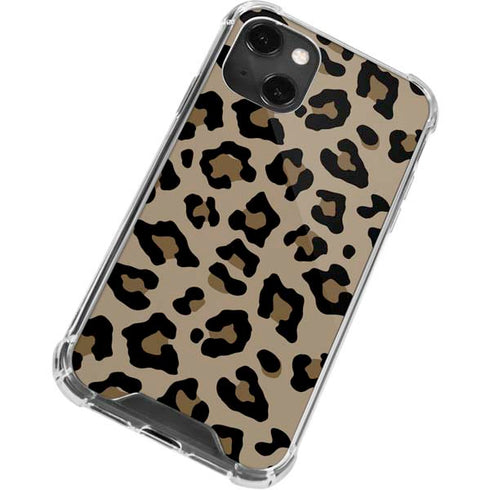 Leopard Print iPhone 13 Mini Clear Case