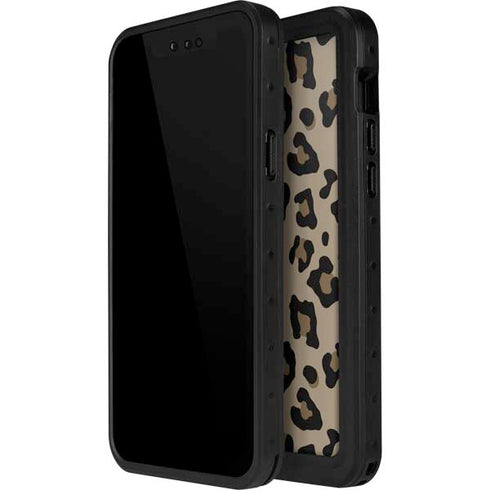 Leopard Print iPhone 13 Mini Waterproof Case