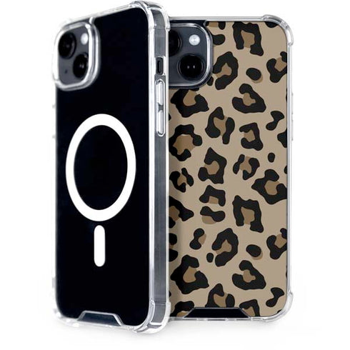 Leopard Print iPhone 15 Plus MagSafe Case