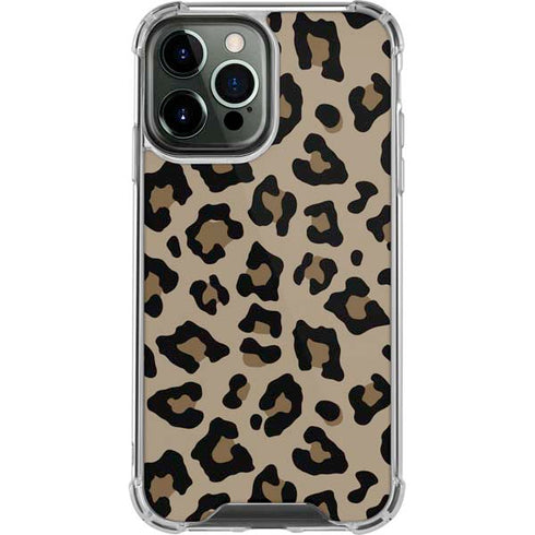 Leopard Print iPhone 15 Pro Max Clear Case