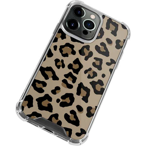 Leopard Print iPhone 15 Pro Max Clear Case