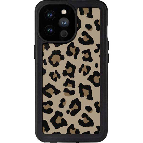 Leopard Print iPhone 14 Pro Max Waterproof Case