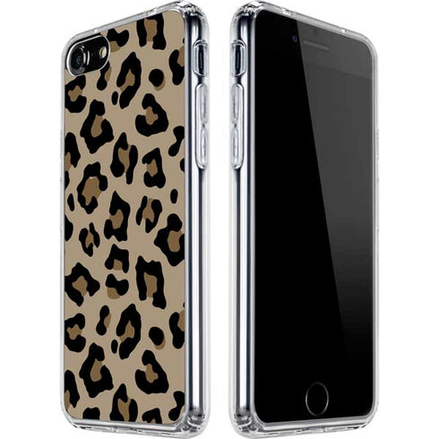 Leopard Print iPhone SE (2nd & 3rd Gen) Clear Case