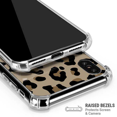 Leopard Print iPhone XS Max Clear Case