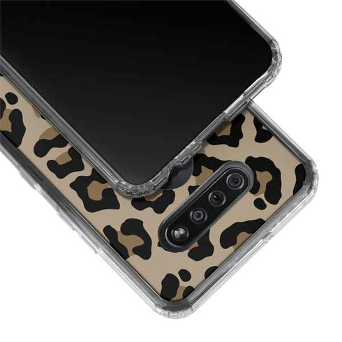 Leopard Print LG K51/Q51 Clear Case