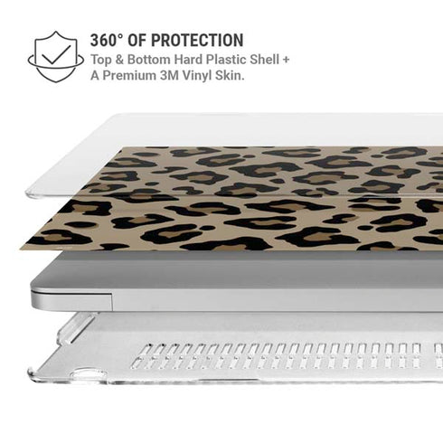 Leopard Print MacBook Air 13in M1 (2021) Case plus Skin