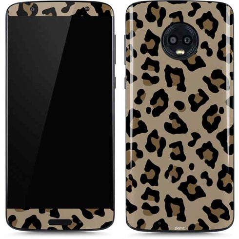 Leopard Print Moto G6 Skin