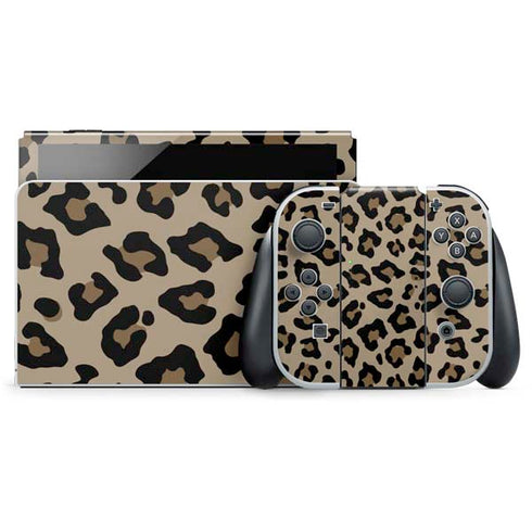 Leopard Print Nintendo Switch OLED (2021) Skin