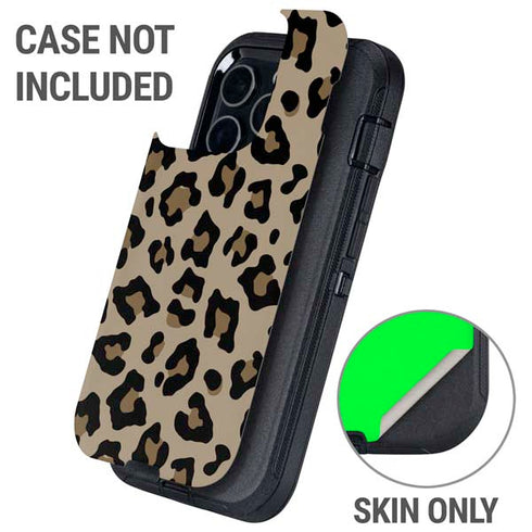 Leopard Print Otterbox Defender iPhone Skin