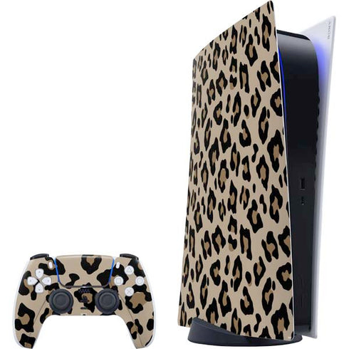 Leopard Print PS5 Digital Edition Bundle Skin