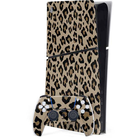 Leopard Print PS5 Slim Digital Edition Console Skin