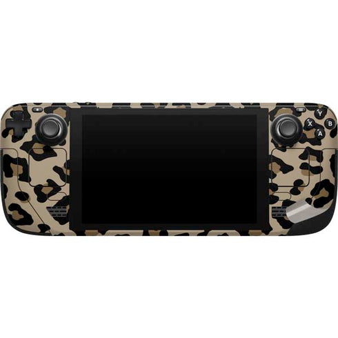 Leopard Print Steam Deck Handheld Gaming Computer Skin