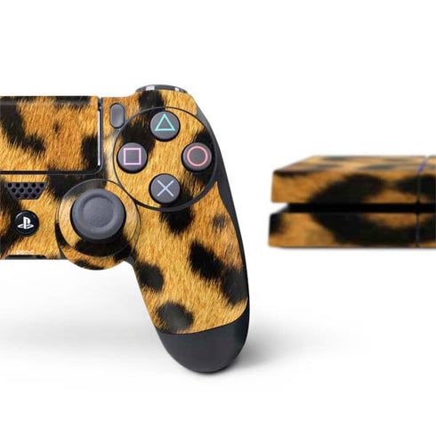 Leopard Animal Print PS4 Console and Controller Bundle Skin