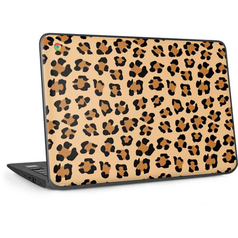 Leopard Spots Print HP Chromebook Skin