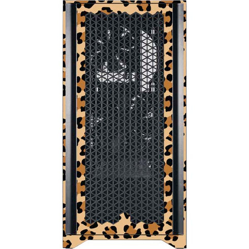 Leopard Spots Print Corsair 4000D Tempered Glass Mid-Tower ATX Case Skin