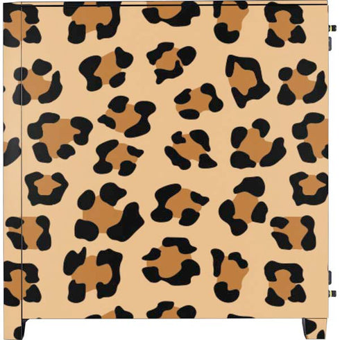 Leopard Spots Print Corsair 4000D Tempered Glass Mid-Tower ATX Case Skin