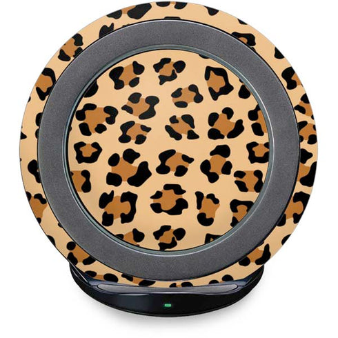 Leopard Spots Print Fast Charge Wireless Charging Stand Skin