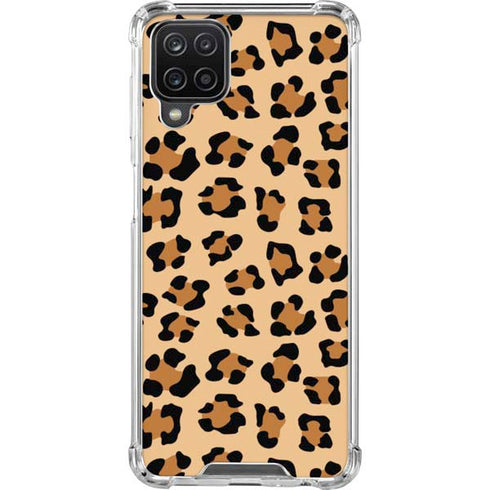Leopard Spots Print Galaxy A12 Clear Case