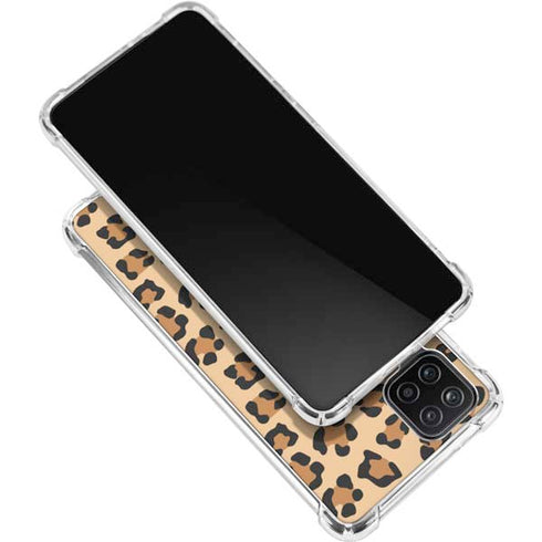 Leopard Spots Print Galaxy A12 Clear Case